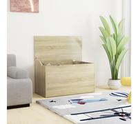 Storage Chest Smoked Oak Engineered Wood 84x42x46 cm Modern Coffee Table Large