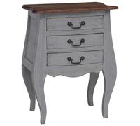 Vidaxl Bedside Cabinet Solid Mahogany Wood 48X35X64 Cm