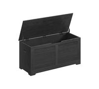 Storage Chest, Storage Bench, Blanket Box with 2 Safety Hinges, Black / 40 x 100 x 46 cm
