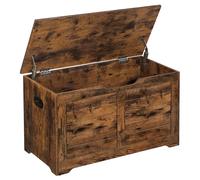 Storage Chest, Storage Bench, Blanket Box with 2 Safety Hinges, Shoe Storage Bench, Rustic Style, 40 x 80 x 46 cm, for Hallway, Bedroom, Living Room,