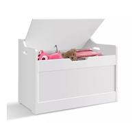 Storage Chest Trunk Toy Box with Lid Bedding Blanket Large Wooden Bench Seat
