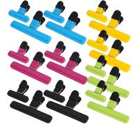 Storage Clips, 20 Pcs Chip Clips for Food Bags - Large, Small Plastic Bag Clips in Five Colors with Strong Spring - Air-Tight Sealing Clips with Anti-Slip Grip to Store Food