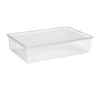 Storage Container Boots Shoes Box Lid Organiser Space Saving Large Stackable UK