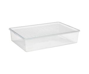 Storage Container Boots Shoes Box Lid Organiser Space Saving Large Stackable UK