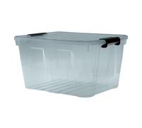 Storage Container Box Lid Cover Transparent 1.6L - 30L Grey Durable XXS - XL HQ