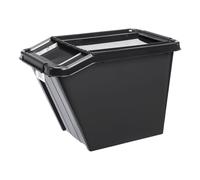 Storage Container Lid Organizer Box QR Code Stackable Functional Black 14 - 70L