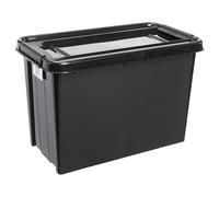 Storage Container Lid Organizer Box QR Code Stackable Functional Black 14 - 70L