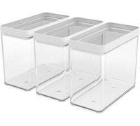 Storage Container With Lid And Seal Rotho Fera Set Plastic Storage Box(3 X 3.2L)