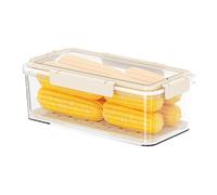 Storage Containers for Refrigerator,Stackable Fresh Produce Saver with Lids,Salad Vegetable Storage Organizers with Removable Drain Tray,Multipurpose Clear Airtight Loaf Bread Keeper(E)