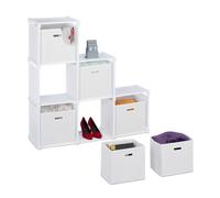 Storage cube Organiser Box tiered shelf foldable Easy Assembly storage unit