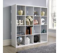 Home Source Cube Plus 16 Storage Shelving Unit White