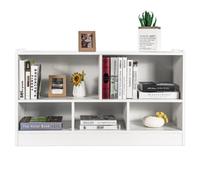 Storage Cube Wooden Bookcase 2 Tier Open Display Shelf Toy Storage Cabinet