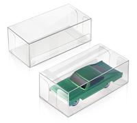 Storage Display Case Compatible with Hot-Wheels, 1/64 Scale Model Car Display Case Protector Compatible with Hot Wheels and Matchbox -(Ultimate 50 Packs)