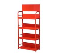 Storage Display Rack Shelf Organizer Multi-Layers Rack，5 Tier Rolling Kitchen Sto Rack, Lar Capaci Multi-layer Metal Display Stand for Fruits Vetables Snac, Space-saving Floor Standing Organ