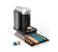 Storage Drawer for Nespresso Vertuo Coffee Pod Holder for Counter Acrylic Coffee Capsule Organizer - 40 Pods