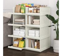 Storage Drawers, 32.5cm wide Cupboard Organiser, Bathroom Stackable Shelf
