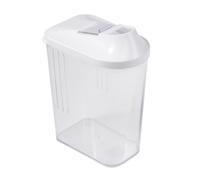 keeeper Pouring Jar, Infinitely Adjustable Dispensing Lid, BPA-Free Plastic, 1.5 Litre, 11.5x7x21 cm, Paola, White