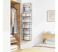 Storage Full Clear PVC Over the Door Organizer Hanging Closet Storage with 5 Large Pockets and 3 Top Plastic Pouches Pantry, Bathroom, Bedroom to Store Clothes, (Clear, One Size)
