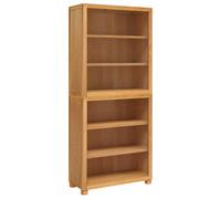 Storage Furniture Set with Shelf 2 pcs Natural Solid Oak Wood Home vidaXL