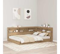 Storage Headboard Artisan Oak Engineered Wood 140x200cm Charging Station w/USBs