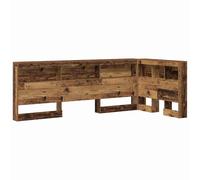 Storage Headboard with Shelf with Headboard Engineered Wood Modern vidaXL