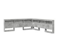 Storage Headboard with Shelf with Headboard Engineered Wood Modern vidaXL