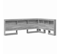 Storage Headboard with Shelf with Headboard Engineered Wood Modern vidaXL