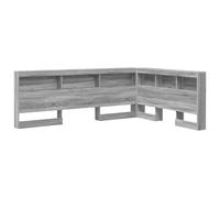 Storage Headboard with Shelf Old Wood 160 cm Engineered Wood