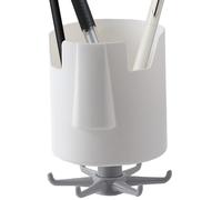 Storage Holder - No Punching Wall Rack with 360 Rotating Hooks, Wall Mount Utensil Organizer, Space Saving Home Storage Detail, Perfect for Kitchen Bedroom Living Room Keys Headphones Pens Study Den