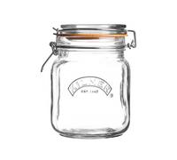 Storage Jar 1.5L Round Glass Food Preserve Cliptop Tea Sugar Coffee Container