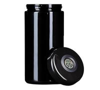Storage Jars, 500ml Storage Container with Hygrometer in the Lid UV-Protection Jar Multipurpose Storage Canisters Wide Mouth Preservation Portable Odor-Proof Airtight Biophotonic UV Glass Bottle
