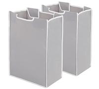 STORAGE MANIAC 2 Pack Laundry Sorter Replacement Bags, No Hangers, Laundry Hamper Cart Removable Replacement Bags, Laundry Storage Organizer Replacement Bags, Gray