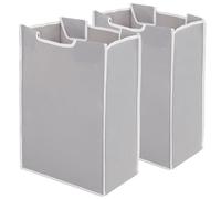 STORAGE MANIAC 2 Pack Laundry Sorter Replacement Bags, No Hangers, Laundry Hamper Cart Removable Replacement Bags, Laundry Storage Organizer Replacement Bags, Gray