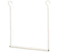 STORAGE MANIAC Adjustable Closet Rod Extender - Heavy Duty Space-Saving Clothes Hanging Bar, 1 Pack White