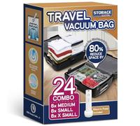 STORAGE MASTER Vacuum Storage Bags, Space Saver Bags 80% More Storage Space, with Electric Pump (24, Combo)