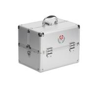 Storage Medicine box, double-opening Medical box Medicine lock box, Medicine lock box with key, Portable and Shoulder Medicine Storage box, large-capacity Family multi-layer Medicine(24*21.7*30cm/9*8*