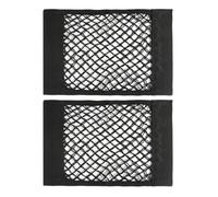 Storage Net, 2 PCS Car Boot Organiser, Mesh Bag for Bottles Groceries Back Seat Truck Trunk, Black Magic Adhesive Cargo Elastic String Pouch