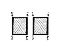 Storage Nets for Campervans, Cargo Nylon Net, 2 Storage Nets for Campervan, Cargo Net, Small Motorcycle Cargo Nets,Van Storage Nets Pocket Holder, 30cm x 30cm Bungee Net for Motorcycles