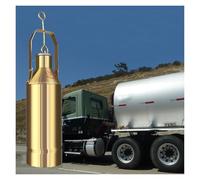 Storage Oil Tanks Sampler Collector, Petroleum/Gasoline Oil/Hydraulic Oil/Industrial Oil/Oil Reservoir Core Samplers for Detection, Liquid Sampling Container(Brass,Small-300ml)