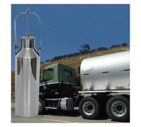 Storage Oil Tanks Sampler Collector, Petroleum/Gasoline Oil/Hydraulic Oil/Industrial Oil/Oil Reservoir Core Samplers for Detection, Liquid Sampling Container(Silver,Large-1000ml)