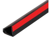 Storage, Organization, Concealing Cable Cavity, Corner, Inside Corner Self-adhesive Cord Hider Floor, Anti-trip For Schools, Warehouses, Commercial Spaces(Black,1m)