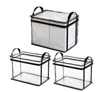 Storage Organizer Bag - Household Sorting Solution for Bedding Garments Toys | Water Resistant Fabric Construction with Zipper Closure Feature, Closet Room Moving Supply, 14.96x12.6x9.45 inch