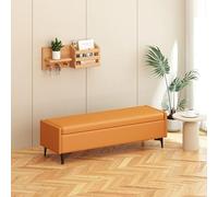 Storage Ottoman Bench Upholstered Bed End Stool High Resilience Footrest Rectangular Entryway Shoe Change Seat with Metal Legs & Flip Top Lid 180cm/70.8in