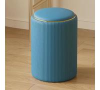 Storage Ottoman Foot Rest for Living Room, Bedroom, and Vanity - Upholstered Stool with Compact Design