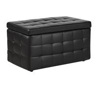 Storage Ottoman MICHIGAN Faux Leather Black