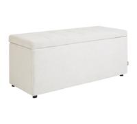 Storage Ottoman OREM Fabric Off-White