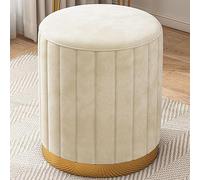 Storage Ottoman - Removable Lid Modern Velvet Vanity Chair for Living Room, Bedroom & Makeup Room - Versatile Furniture for Home Décor & Organization