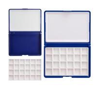 Storage Palette Box, Paint Storage Palette Box, Multifunctional Travel Paint Palette Box, Watercolor Box Empty Box Suitable for acrylic painting, mixed paints and gouache (Blue)