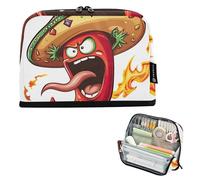 Storage Pencil Bags Angry Pepper Pencil Case Zipper Pouch Large Boys Pen Bags Teen Girls Stationary Kids Stationery Back to School Supply