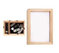 Storage Photo Frame - Hidden Secret Compartment Wall Mount Box | Wooden, Storage Frame | 17x3.5x22cm 467g Concealed Security Safe For Keys Jewelry Cash Medicine Home Office Decoration